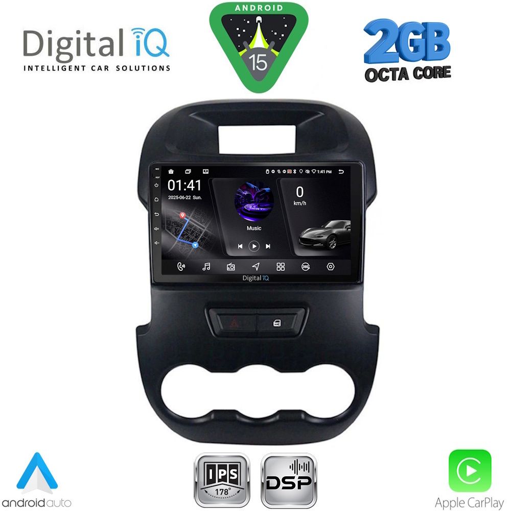 DIGITAL IQ RSF 4171_CPA (9inc) MULTIMEDIA TABLET for FORD RANGER mod. 2011-2015 DIGITAL IQ RSF 4171_CPA (9inc) MULTIMEDIA TABLET for FORD RANGER mod. 2011-2015