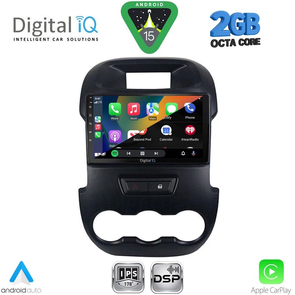 DIGITAL IQ RSF 4171_CPA (9inc) MULTIMEDIA TABLET for FORD RANGER mod. 2011-2015 DIGITAL IQ RSF 4171_CPA (9inc) MULTIMEDIA TABLET for FORD RANGER mod. 2011-2015