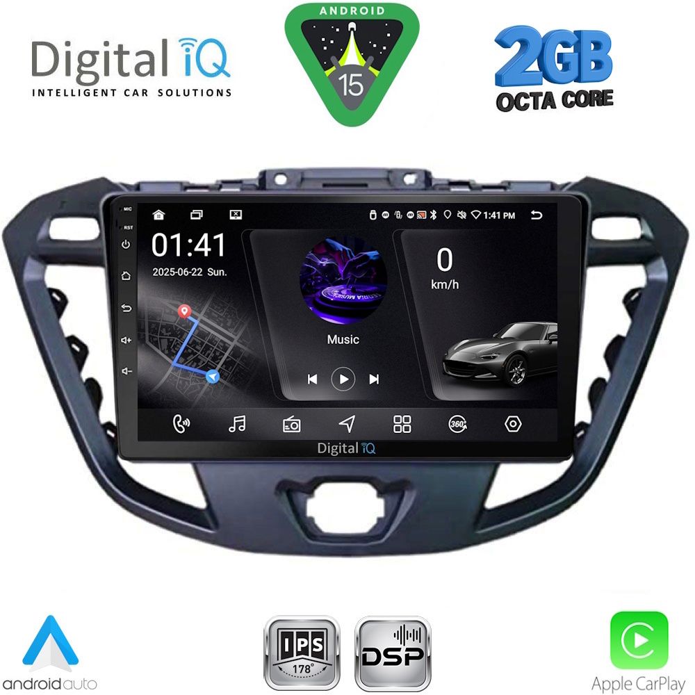 DIGITAL IQ RSF 4177_CPA (9inc) MULTIMEDIA TABLET for FORD TRANSIT CUSTOM | TOURNEO CUSTOM mod. 2013-2019 DIGITAL IQ RSF 4177_CPA (9inc) MULTIMEDIA TABLET for FORD TRANSIT CUSTOM | TOURNEO CUSTOM mod. 2013-2019
