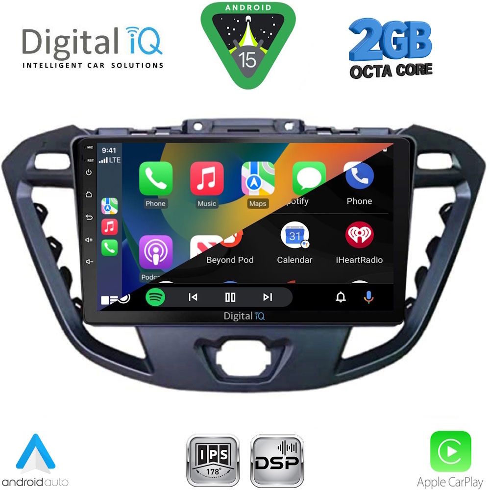 DIGITAL IQ RSF 4177_CPA (9inc) MULTIMEDIA TABLET for FORD TRANSIT CUSTOM | TOURNEO CUSTOM mod. 2013-2019 DIGITAL IQ RSF 4177_CPA (9inc) MULTIMEDIA TABLET for FORD TRANSIT CUSTOM | TOURNEO CUSTOM mod. 2013-2019