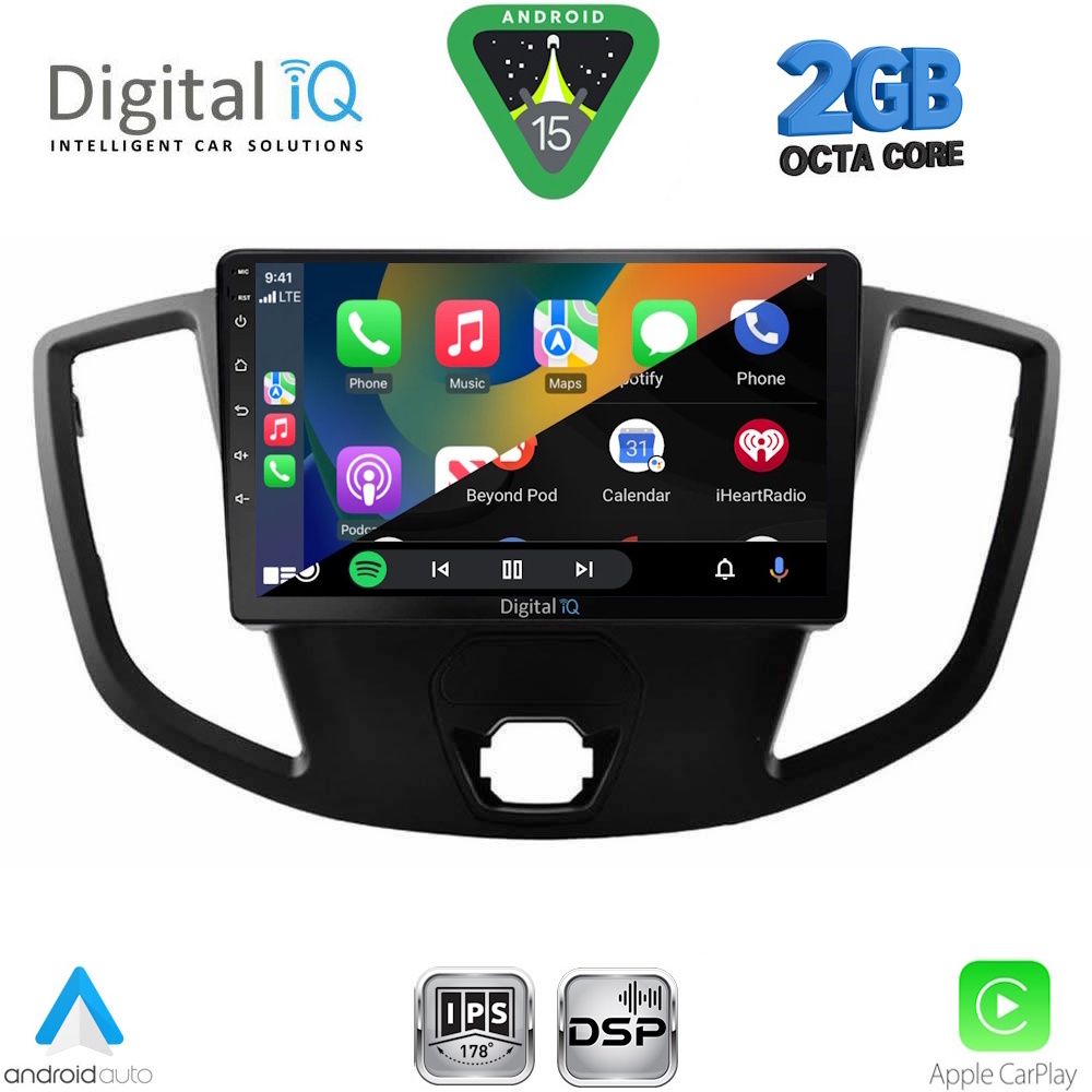 DIGITAL IQ RSF 4179_CPA (9inc) MULTIMEDIA TABLET for FORD TRANSIT mod. 2014-2020 DIGITAL IQ RSF 4179_CPA (9inc) MULTIMEDIA TABLET for FORD TRANSIT mod. 2014-2020