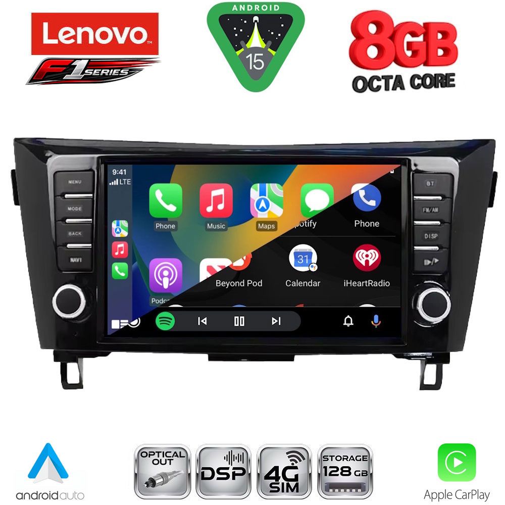 LENOVO SSR 10467_CPA (9inc) MULTIMEDIA TABLET for NISSAN QASHQAI - XTRAIL mod. 2014-2021 LENOVO SSR 10467_CPA (9inc) MULTIMEDIA TABLET for NISSAN QASHQAI - XTRAIL mod. 2014-2021