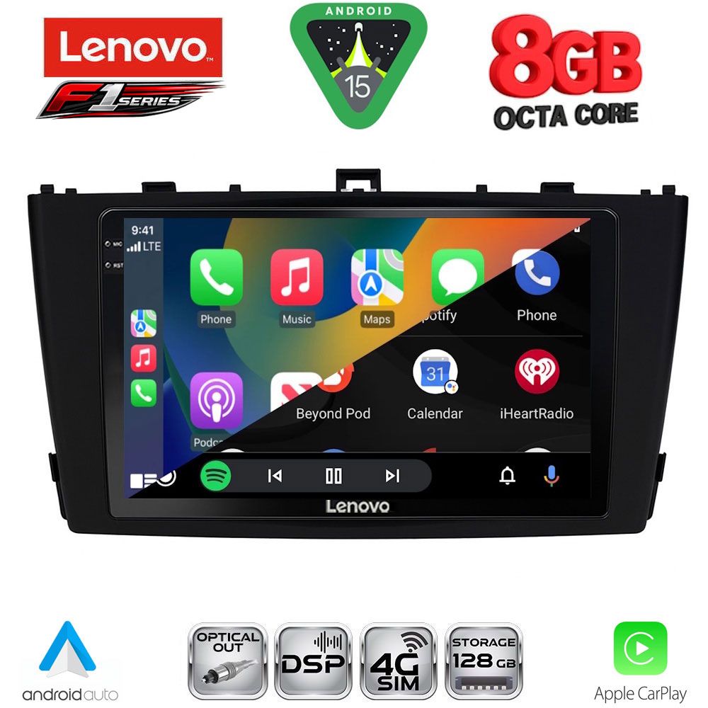 LENOVO SSR 10705BL_CPA (9inc) MULTIMEDIA TABLET for TOYOTA AVENSIS (T27) mod. 2009-2015 (BLACK) LENOVO SSR 10705BL_CPA (9inc) MULTIMEDIA TABLET for TOYOTA AVENSIS (T27) mod. 2009-2015 (BLACK)