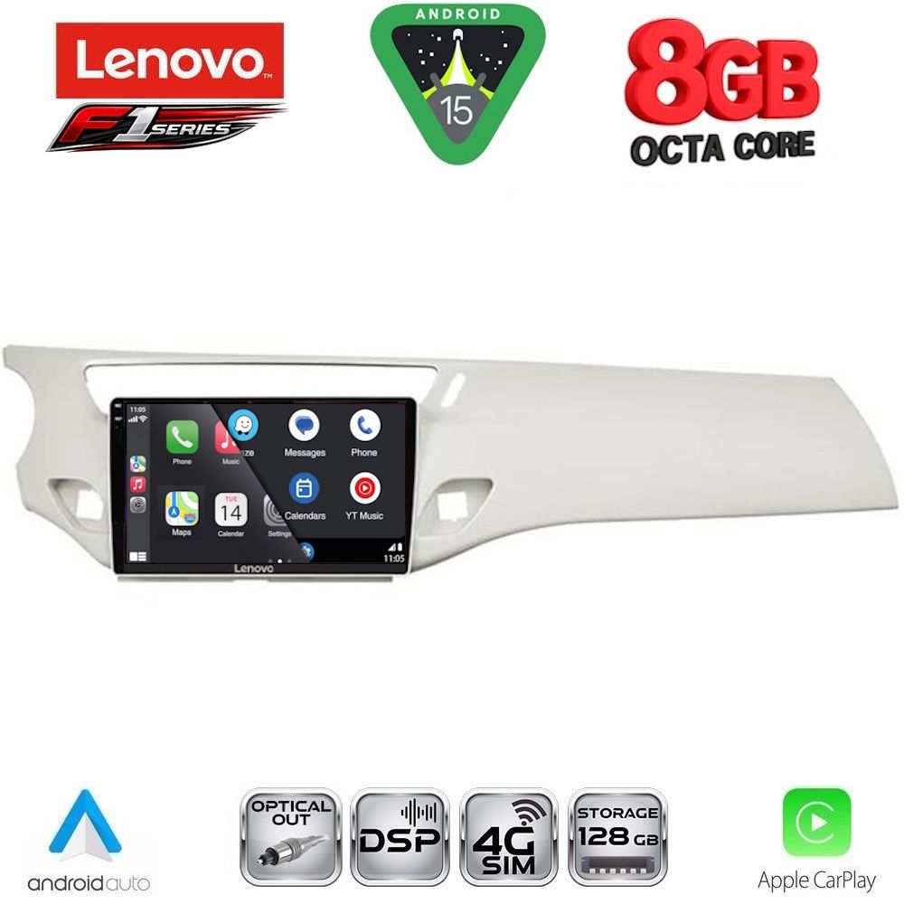 LENOVO SSR 10092WH_CPA (9inc) MULTIMEDIA TABLET for CITROEN C3 - DS3 mod. 2009-2016 (WHITE) LENOVO SSR 10092WH_CPA (9inc) MULTIMEDIA TABLET for CITROEN C3 - DS3 mod. 2009-2016 (WHITE)