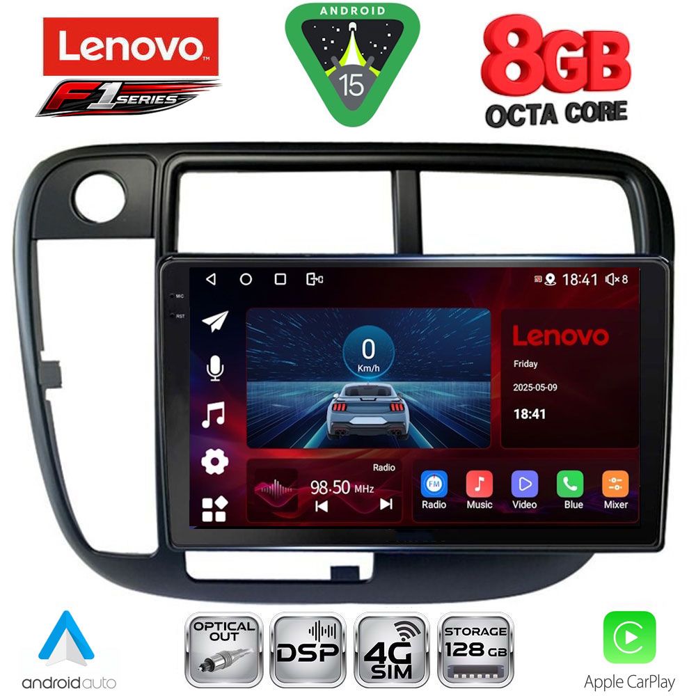LENOVO SSR 10186_CPA CLIMA (9inc) MULTIMEDIA TABLET for HONDA CIVIC mod. 1995-2001 LENOVO SSR 10186_CPA CLIMA (9inc) MULTIMEDIA TABLET for HONDA CIVIC mod. 1995-2001