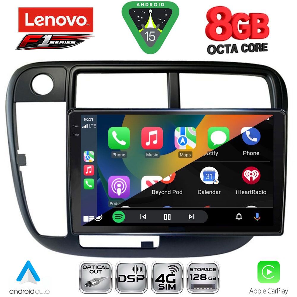 LENOVO SSR 10186_CPA CLIMA (9inc) MULTIMEDIA TABLET for HONDA CIVIC mod. 1995-2001 LENOVO SSR 10186_CPA CLIMA (9inc) MULTIMEDIA TABLET for HONDA CIVIC mod. 1995-2001