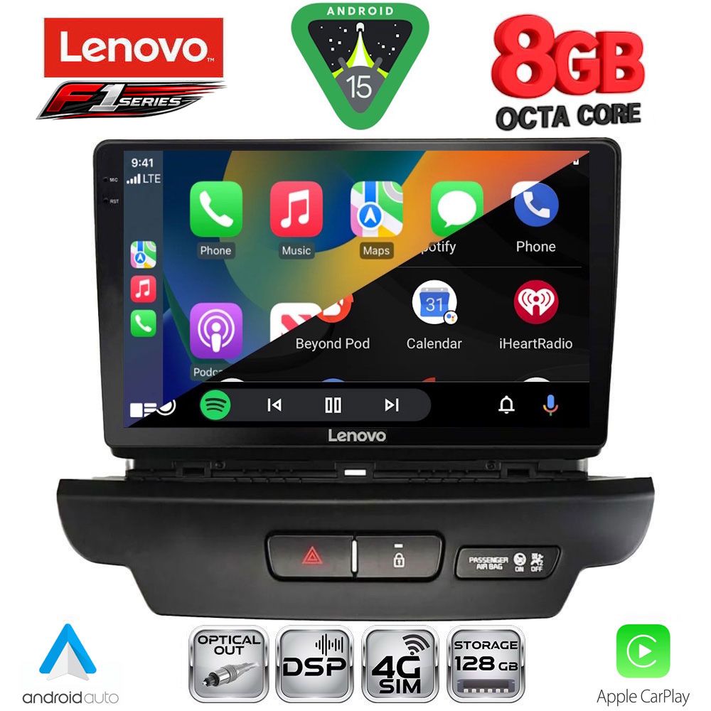 LENOVO SSR 10304_CPA (9inc) MULTIMEDIA TABLET for KIA CEED - XCEED mod. 2018-2022 LENOVO SSR 10304_CPA (9inc) MULTIMEDIA TABLET for KIA CEED - XCEED mod. 2018-2022