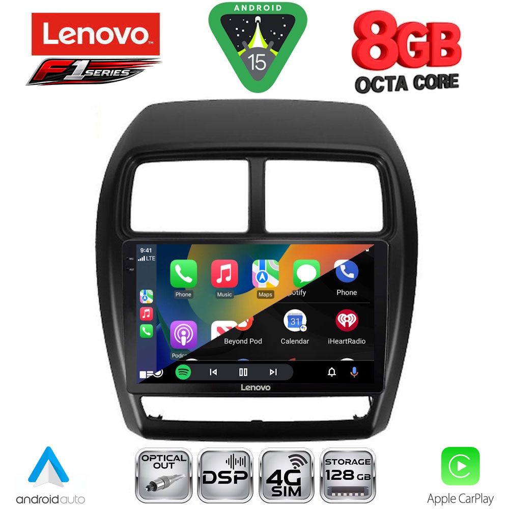 LENOVO SSR 10431_CPA (9inc) MULTIMEDIA TABLET for MITSUBISHI ASX mod. 2020-2023 LENOVO SSR 10431_CPA (9inc) MULTIMEDIA TABLET for MITSUBISHI ASX mod. 2020-2023