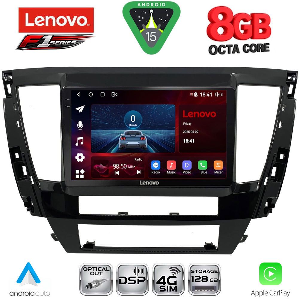 LENOVO SSR 10447S_CPA (9inc) MULTIMEDIA TABLET for MITSUBISHI PAJERO SPORT mod. 2020-2026 LENOVO SSR 10447S_CPA (9inc) MULTIMEDIA TABLET for MITSUBISHI PAJERO SPORT mod. 2020-2026