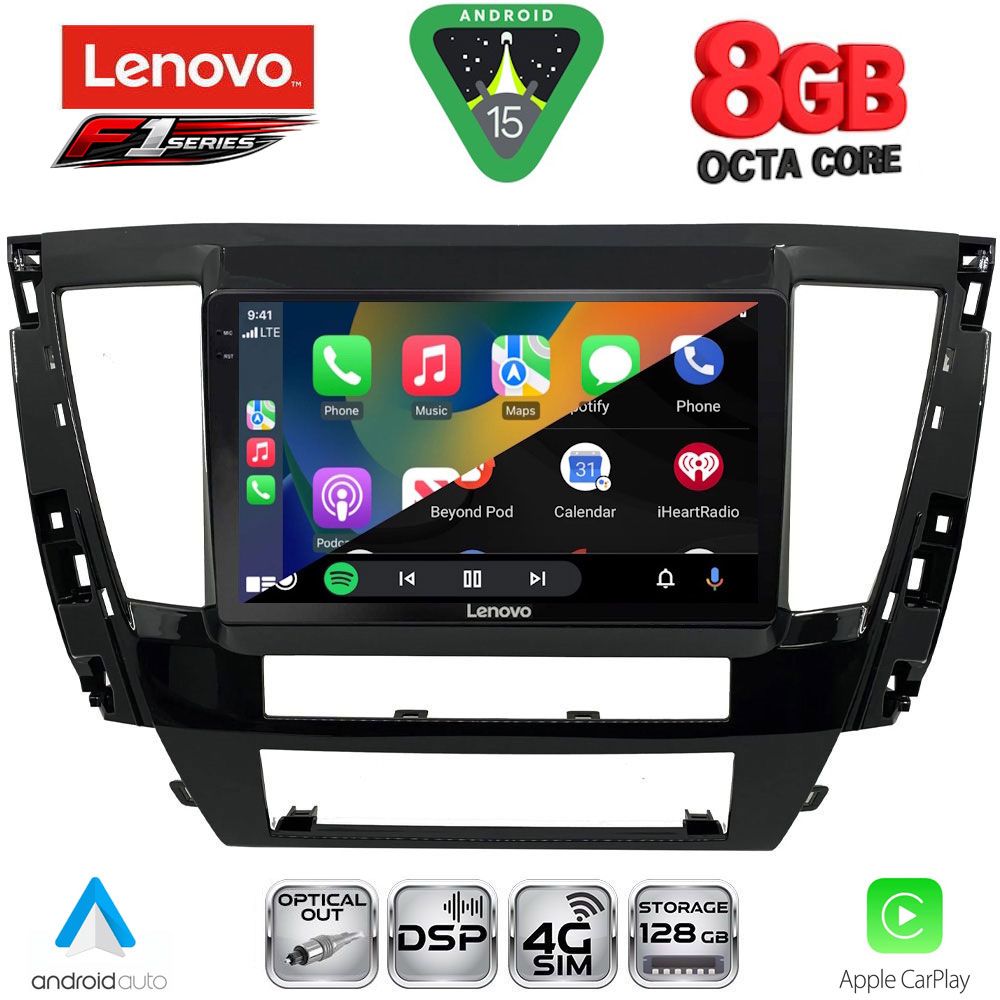 LENOVO SSR 10447S_CPA (9inc) MULTIMEDIA TABLET for MITSUBISHI PAJERO SPORT mod. 2020-2026 LENOVO SSR 10447S_CPA (9inc) MULTIMEDIA TABLET for MITSUBISHI PAJERO SPORT mod. 2020-2026