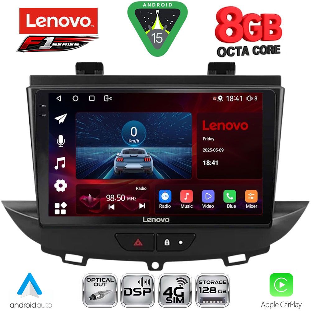 LENOVO SSR 10490_CPA (9inc) MULTIMEDIA TABLET for OPEL CROSSLAND – GRANDLAND mod. 2017-2025 LENOVO SSR 10490_CPA (9inc) MULTIMEDIA TABLET for OPEL CROSSLAND – GRANDLAND mod. 2017-2025