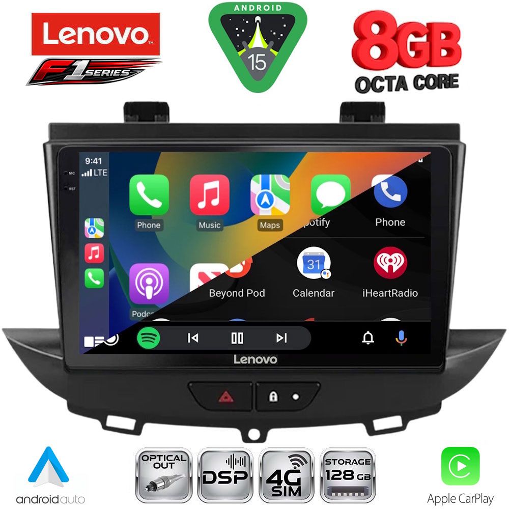 LENOVO SSR 10490_CPA (9inc) MULTIMEDIA TABLET for OPEL CROSSLAND – GRANDLAND mod. 2017-2025 LENOVO SSR 10490_CPA (9inc) MULTIMEDIA TABLET for OPEL CROSSLAND – GRANDLAND mod. 2017-2025