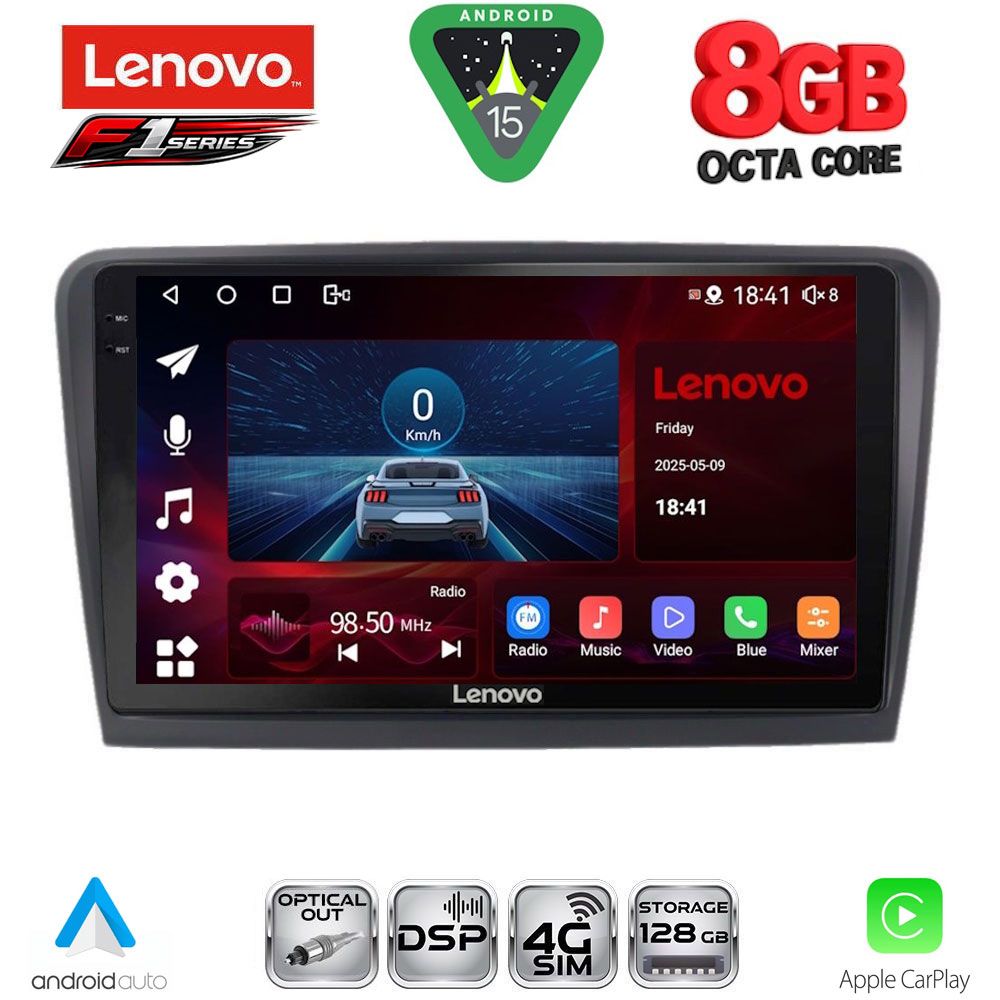 LENOVO SSR 10601_CPA (9inc) MULTIMEDIA TABLET for SKODA RAPID mod. 2012-2023 LENOVO SSR 10601_CPA (9inc) MULTIMEDIA TABLET for SKODA RAPID mod. 2012-2023