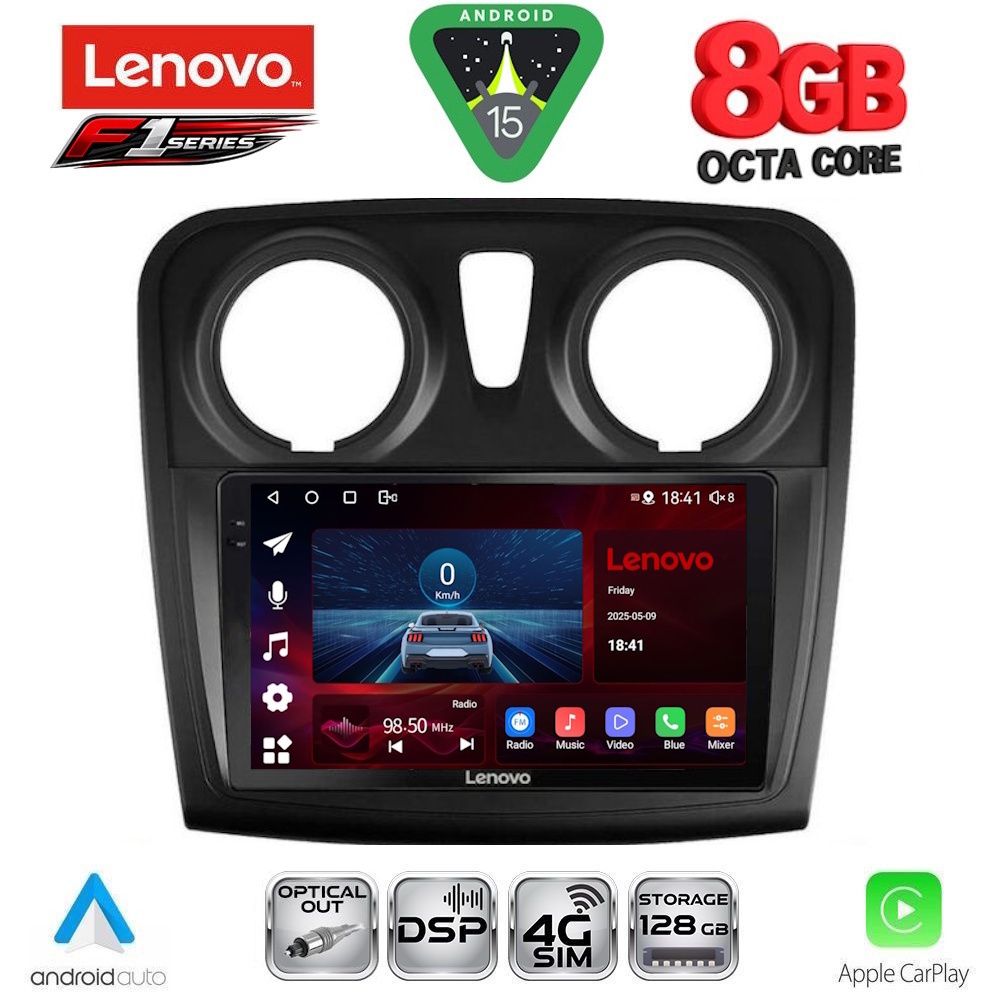LENOVO SSR 10108_CPA (9inc) MULTIMEDIA TABLET for DACIA LOGAN – SANDERO mod. 2012-2019 LENOVO SSR 10108_CPA (9inc) MULTIMEDIA TABLET for DACIA LOGAN – SANDERO mod. 2012-2019