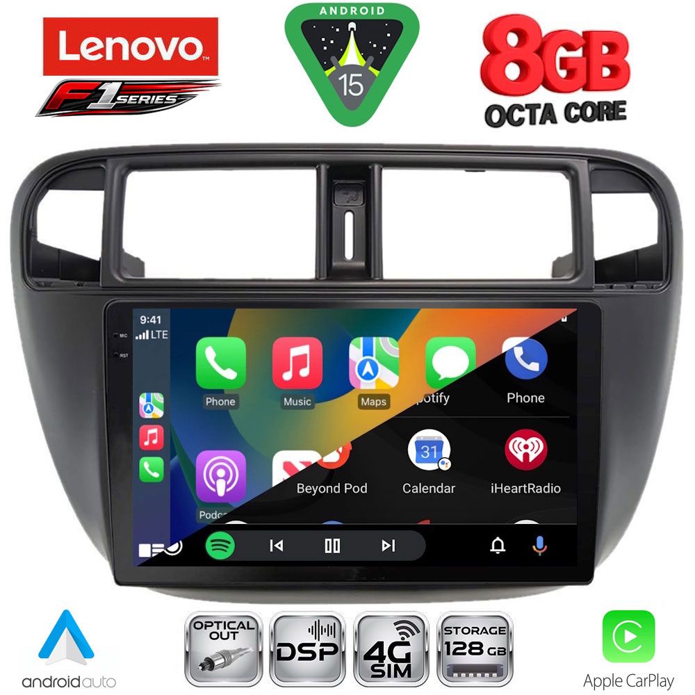 LENOVO SSR 10186_CPA A/C (9inc) MULTIMEDIA TABLET for HONDA CIVIC mod. 1995-2001 LENOVO SSR 10186_CPA A/C (9inc) MULTIMEDIA TABLET for HONDA CIVIC mod. 1995-2001