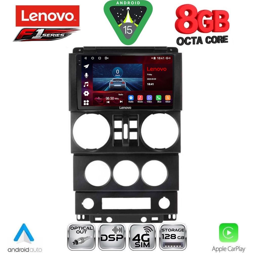 LENOVO SSR 10294_CPA (9inc) MULTIMEDIA TABLET for JEEP WRANGLER mod. 2006-2011 LENOVO SSR 10294_CPA (9inc) MULTIMEDIA TABLET for JEEP WRANGLER mod. 2006-2011