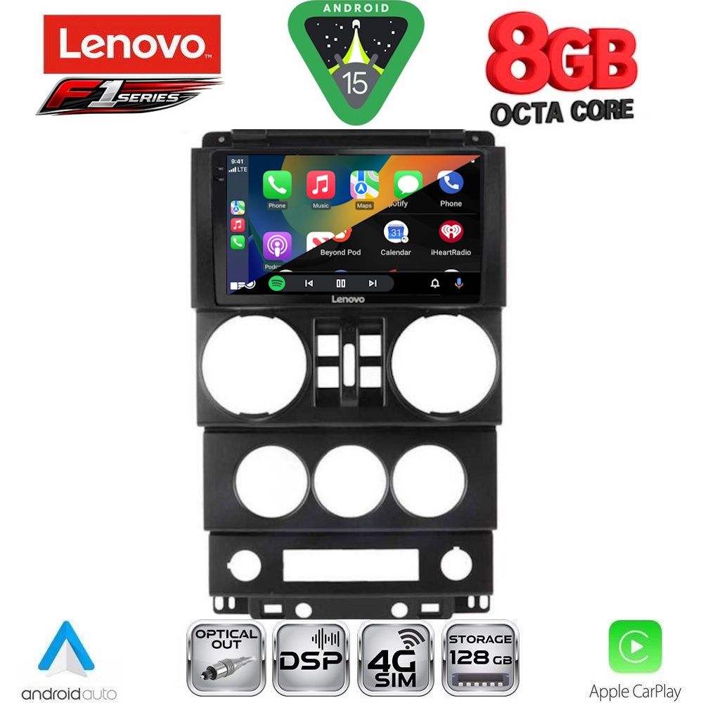 LENOVO SSR 10294_CPA (9inc) MULTIMEDIA TABLET for JEEP WRANGLER mod. 2006-2011 LENOVO SSR 10294_CPA (9inc) MULTIMEDIA TABLET for JEEP WRANGLER mod. 2006-2011