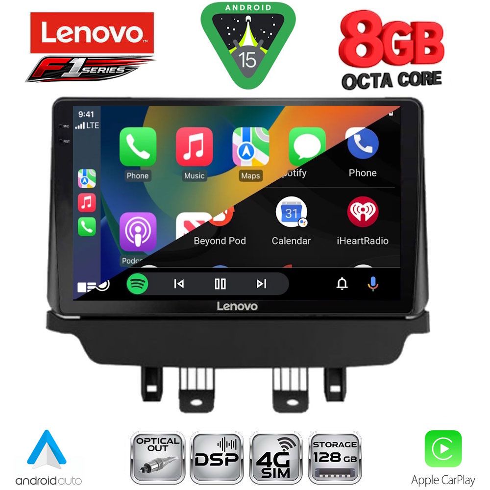 LENOVO SSR 10384_CPA (9inc) MULTIMEDIA TABLET for MAZDA CX3 mod. 2014-2023 LENOVO SSR 10384_CPA (9inc) MULTIMEDIA TABLET for MAZDA CX3 mod. 2014-2023