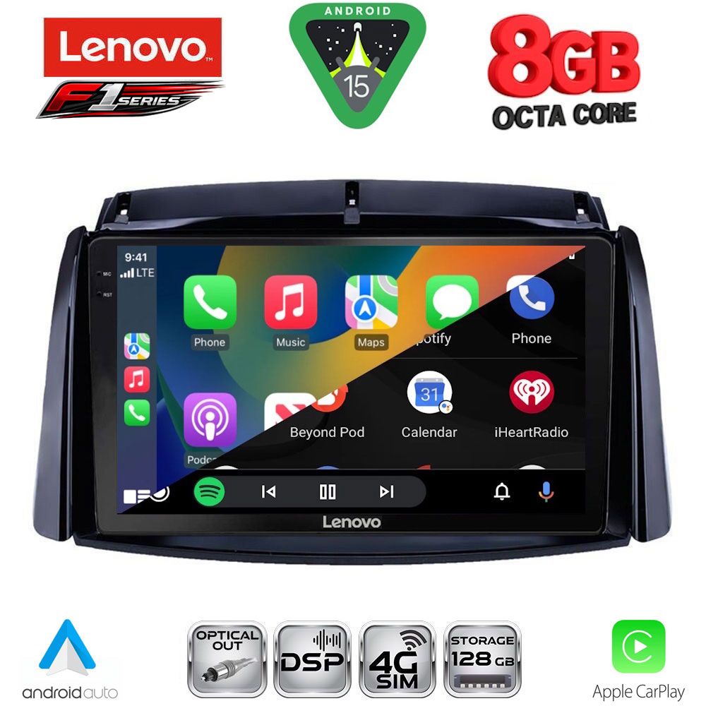 LENOVO SSR 10551_CPA (9inc) MULTIMEDIA TABLET for RENAULT KOLEOS mod. 2006-2016 LENOVO SSR 10551_CPA (9inc) MULTIMEDIA TABLET for RENAULT KOLEOS mod. 2006-2016
