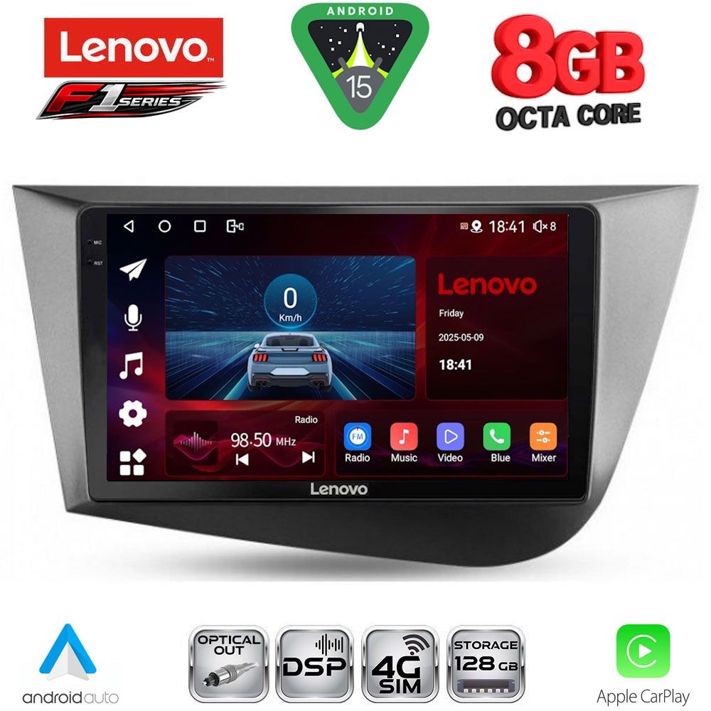 LENOVO SSR 10574_CPA (9inc) MULTIMEDIA TABLET for SEAT LEON mod. 2005-2012 LENOVO SSR 10574_CPA (9inc) MULTIMEDIA TABLET for SEAT LEON mod. 2005-2012