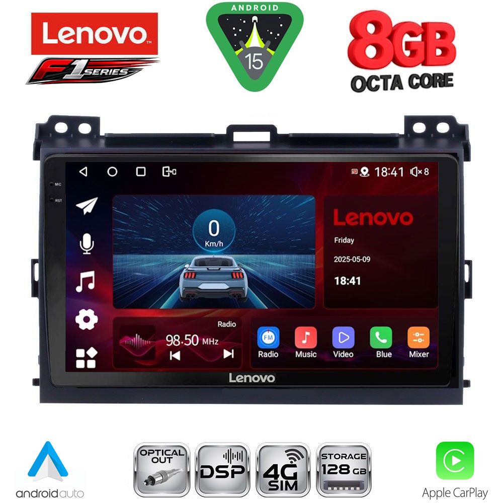 LENOVO SSR 10723_CPA (9inc) MULTIMEDIA TABLET for TOYOTA LANDCRUISER mod. 2002-2008 LENOVO SSR 10723_CPA (9inc) MULTIMEDIA TABLET for TOYOTA LANDCRUISER mod. 2002-2008