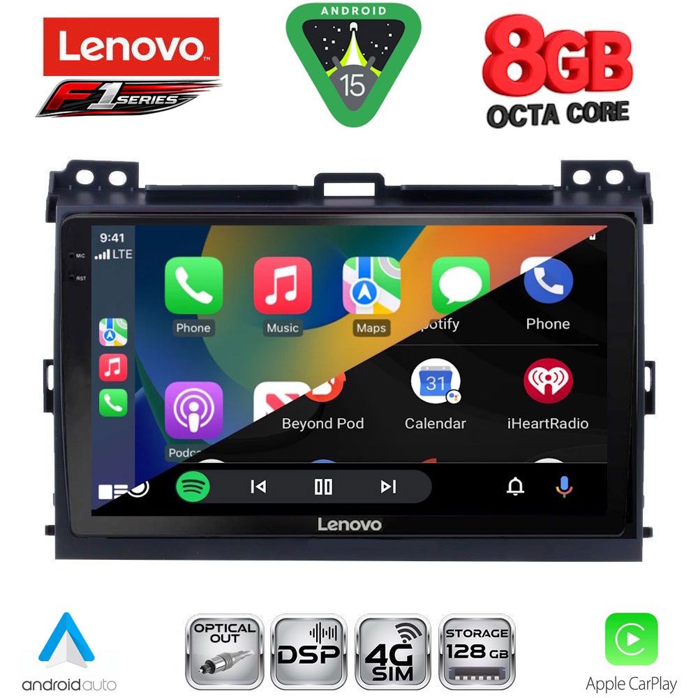LENOVO SSR 10723_CPA (9inc) MULTIMEDIA TABLET for TOYOTA LANDCRUISER mod. 2002-2008 LENOVO SSR 10723_CPA (9inc) MULTIMEDIA TABLET for TOYOTA LANDCRUISER mod. 2002-2008