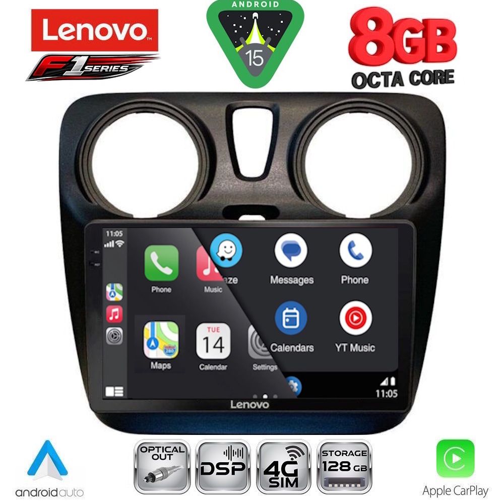 LENOVO SSR 10112_CPA (9inc) MULTIMEDIA TABLET for DACIA DOKKER 2012-2022 LENOVO SSR 10112_CPA (9inc) MULTIMEDIA TABLET for DACIA DOKKER 2012-2022