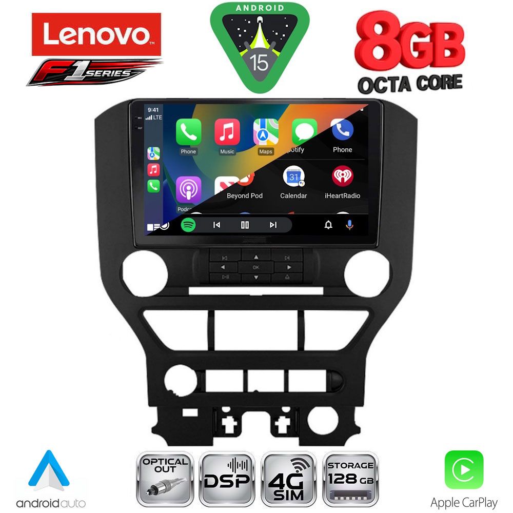 LENOVO SSR 10166_CPA 3BUT (9inc) MULTIMEDIA TABLET for FORD MUSTANG mod. 2015-2020 LENOVO SSR 10166_CPA 3BUT (9inc) MULTIMEDIA TABLET for FORD MUSTANG mod. 2015-2020
