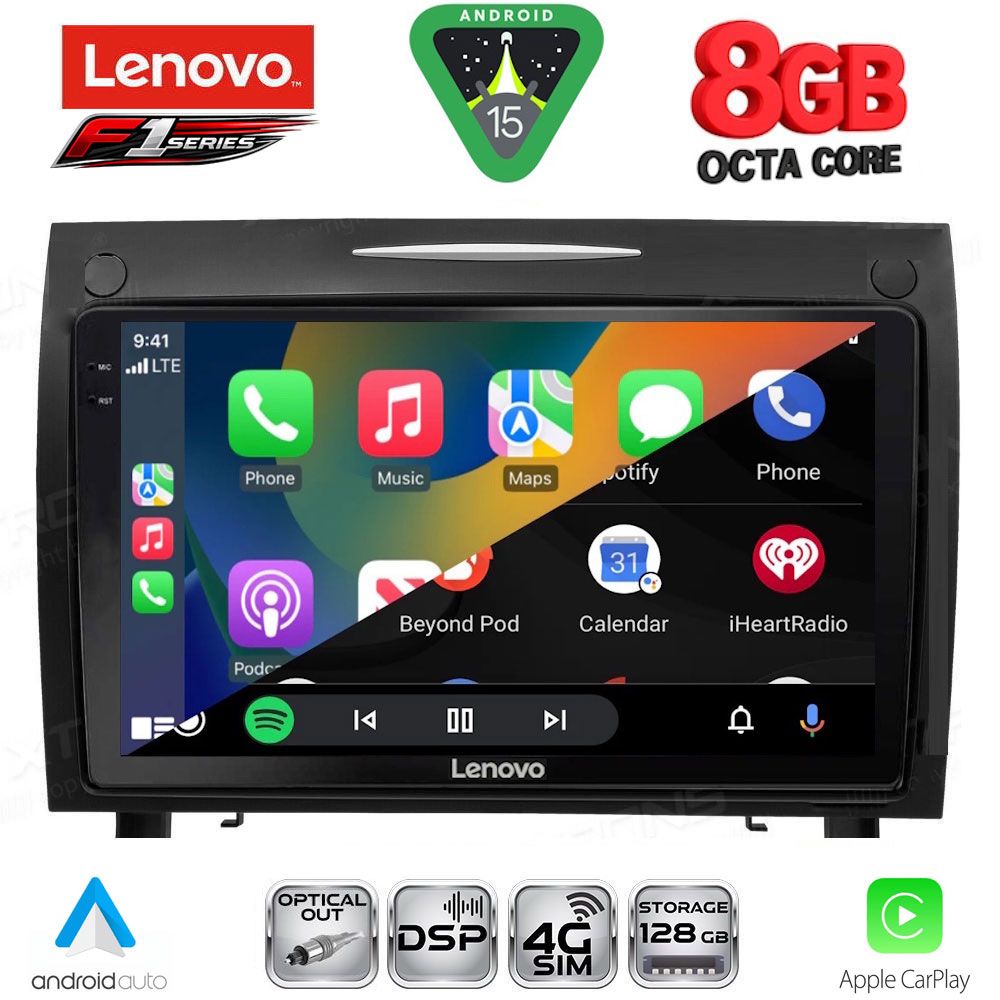 LENOVO SSR 10419_CPA (9inc) MULTIMEDIA TABLET for MERCEDES SLK R171 mod. 2004-2010 LENOVO SSR 10419_CPA (9inc) MULTIMEDIA TABLET for MERCEDES SLK R171 mod. 2004-2010