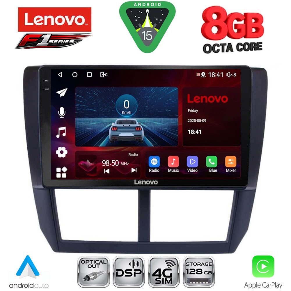 LENOVO SSR 10662_CPA (9inc) MULTIMEDIA TABLET for SUBARU FORESTER - IMPREZA - XV mod. 2008-2013 LENOVO SSR 10662_CPA (9inc) MULTIMEDIA TABLET for SUBARU FORESTER - IMPREZA - XV mod. 2008-2013
