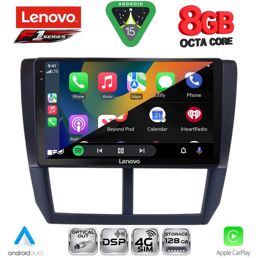LENOVO SSR 10662_CPA (9inc) MULTIMEDIA TABLET for SUBARU FORESTER - IMPREZA - XV mod. 2008-2013 LENOVO SSR 10662_CPA (9inc) MULTIMEDIA TABLET for SUBARU FORESTER - IMPREZA - XV mod. 2008-2013