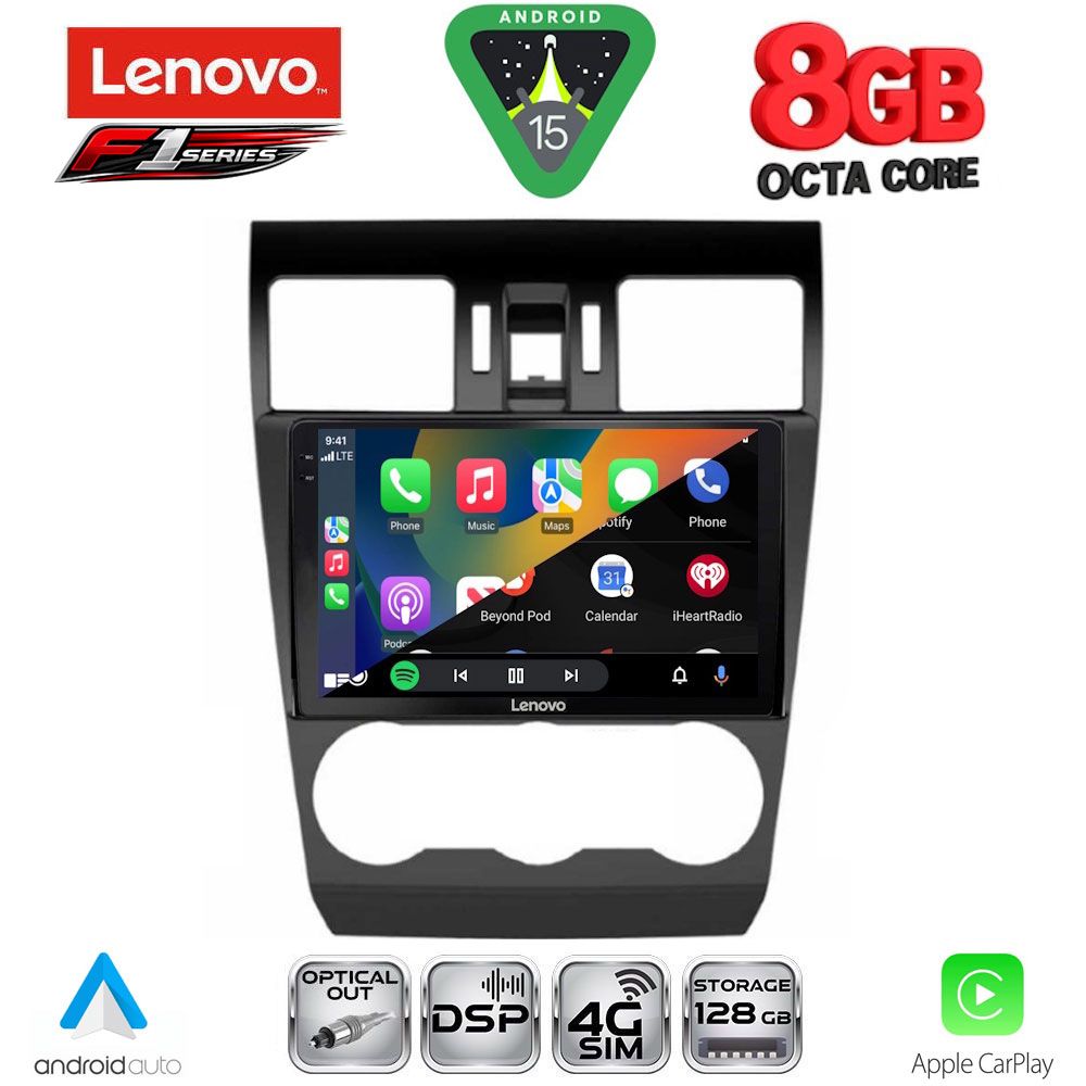 LENOVO SSR 10663_CPA (9inc) MULTIMEDIA TABLET for SUBARU FORESTER - IMPREZA - XV mod. 2013-2019 LENOVO SSR 10663_CPA (9inc) MULTIMEDIA TABLET for SUBARU FORESTER - IMPREZA - XV mod. 2013-2019