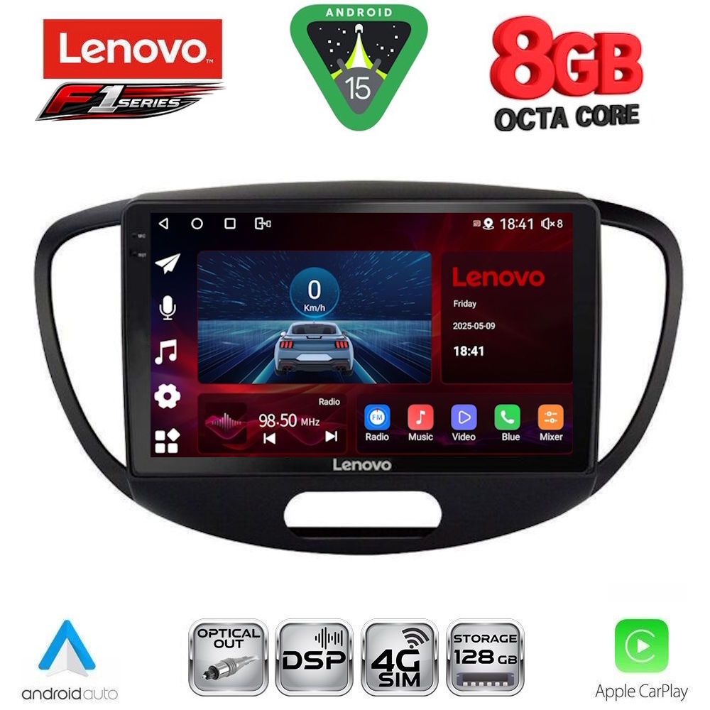 LENOVO SSR 10223_CPA (9inc) MULTIMEDIA TABLET for HYUNDAI i10 mod. 2008-2013 LENOVO SSR 10223_CPA (9inc) MULTIMEDIA TABLET for HYUNDAI i10 mod. 2008-2013