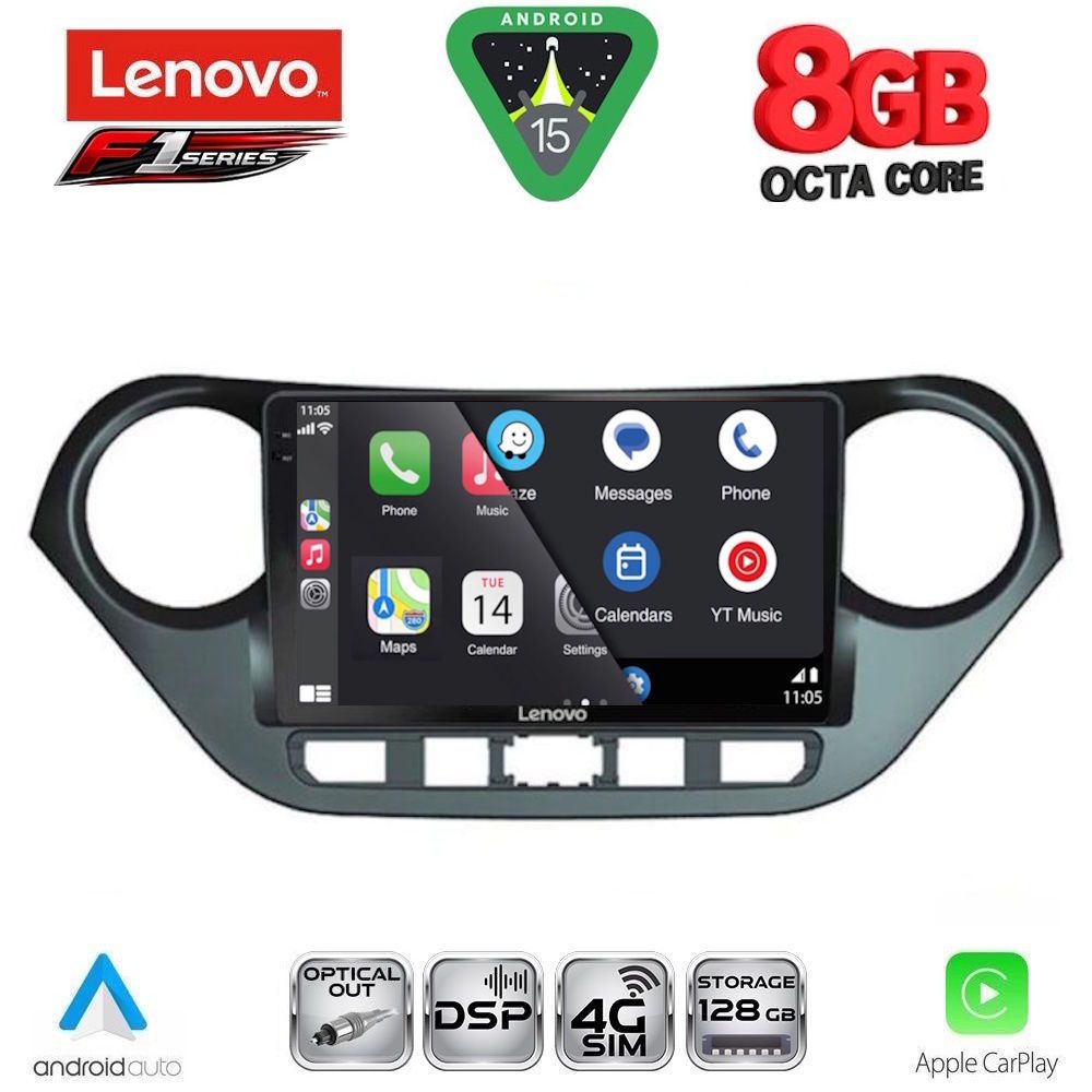 LENOVO SSR 10224_CPA (9inc) MULTIMEDIA TABLET for HYUNDAI i10 mod. 2014-2020 LENOVO SSR 10224_CPA (9inc) MULTIMEDIA TABLET for HYUNDAI i10 mod. 2014-2020