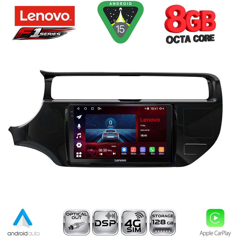 LENOVO SSR 10315_CPA (9inc) MULTIMEDIA TABLET for KIA RIO mod. 2015-2018 LENOVO SSR 10315_CPA (9inc) MULTIMEDIA TABLET for KIA RIO mod. 2015-2018