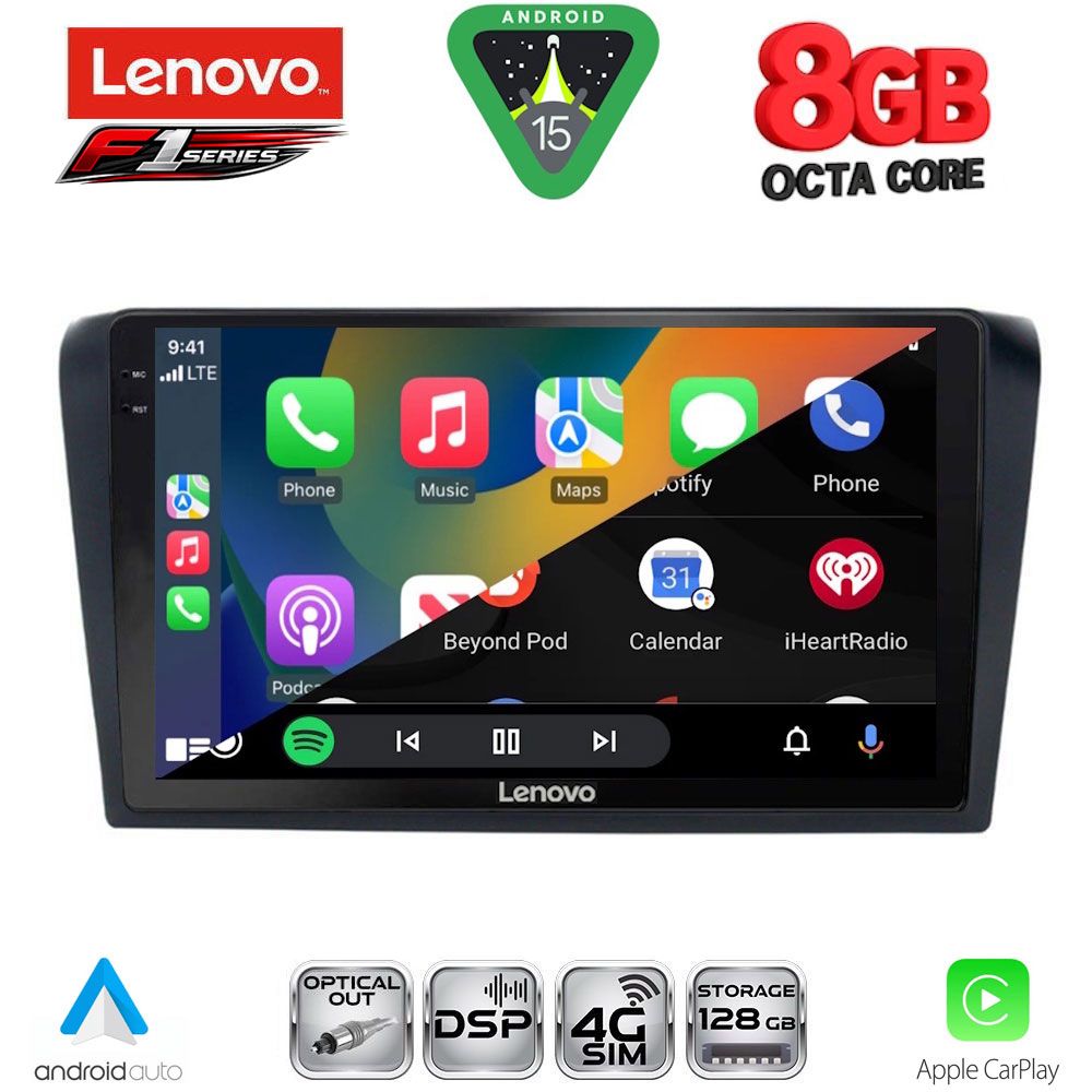 LENOVO SSR 10365_CPA (9inc) MULTIMEDIA TABLET for MAZDA 3 mod. 2003-2008 LENOVO SSR 10365_CPA (9inc) MULTIMEDIA TABLET for MAZDA 3 mod. 2003-2008