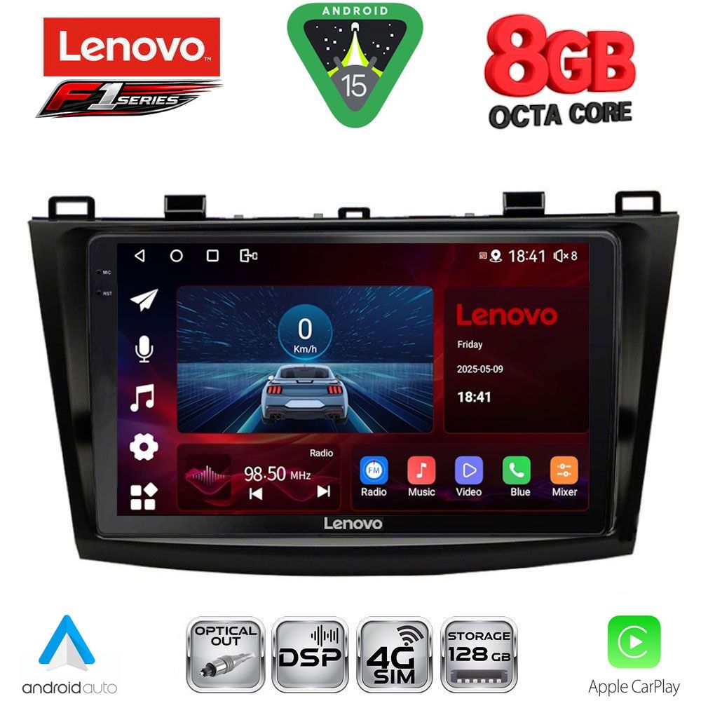 LENOVO SSR 10366_CPA (9inc) MULTIMEDIA TABLET for MAZDA 3 mod. 2009-2014 LENOVO SSR 10366_CPA (9inc) MULTIMEDIA TABLET for MAZDA 3 mod. 2009-2014