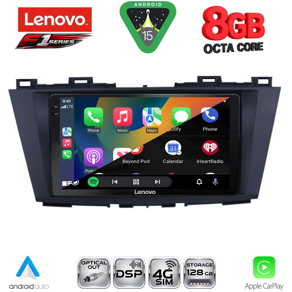 LENOVO SSR 10371_CPA (9inc) MULTIMEDIA TABLET for MAZDA 5 mod. 2011-2020 LENOVO SSR 10371_CPA (9inc) MULTIMEDIA TABLET for MAZDA 5 mod. 2011-2020