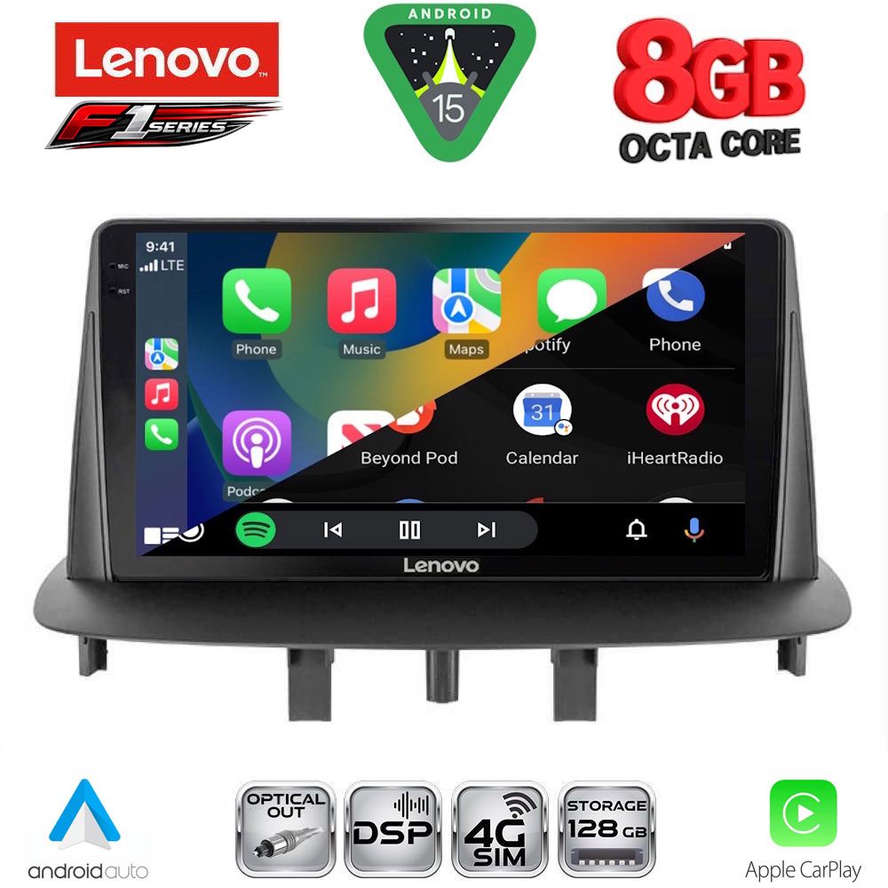 LENOVO SSR 10556_CPA (9inc) MULTIMEDIA TABLET for RENAULT MEGANE 3 mod. 2009-2016 LENOVO SSR 10556_CPA (9inc) MULTIMEDIA TABLET for RENAULT MEGANE 3 mod. 2009-2016