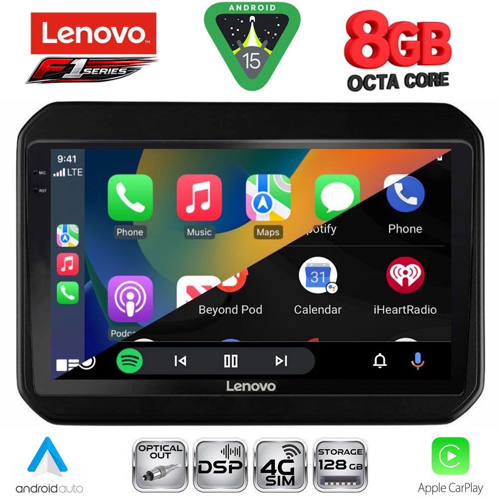 LENOVO SSR 10676_CPA (9inc) MULTIMEDIA TABLET for SUZUKI IGNIS mod. 2016-2026 LENOVO SSR 10676_CPA (9inc) MULTIMEDIA TABLET for SUZUKI IGNIS mod. 2016-2026