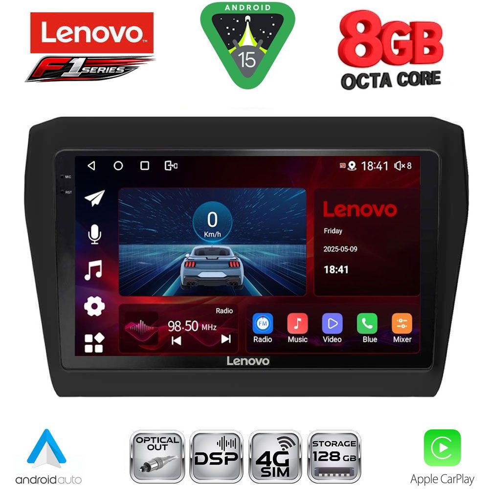 LENOVO SSR 10686_CPA (9inc) MULTIMEDIA TABLET for SUZUKI SWIFT mod. 2017-2023 LENOVO SSR 10686_CPA (9inc) MULTIMEDIA TABLET for SUZUKI SWIFT mod. 2017-2023