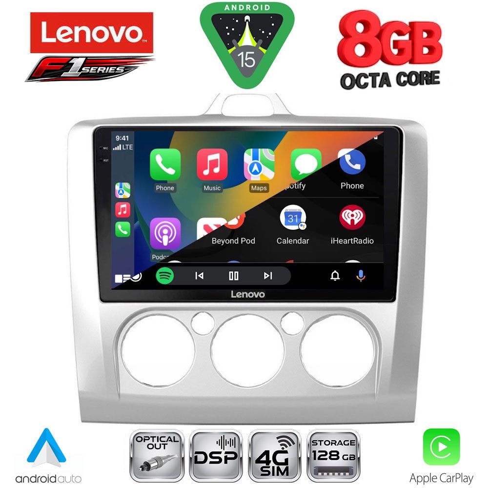 LENOVO SSR 10156SL_CPA A/C (9inc) MULTIMEDIA TABLET for FORD FOCUS mod. 2005-2012 (SILVER) LENOVO SSR 10156SL_CPA A/C (9inc) MULTIMEDIA TABLET for FORD FOCUS mod. 2005-2012 (SILVER)