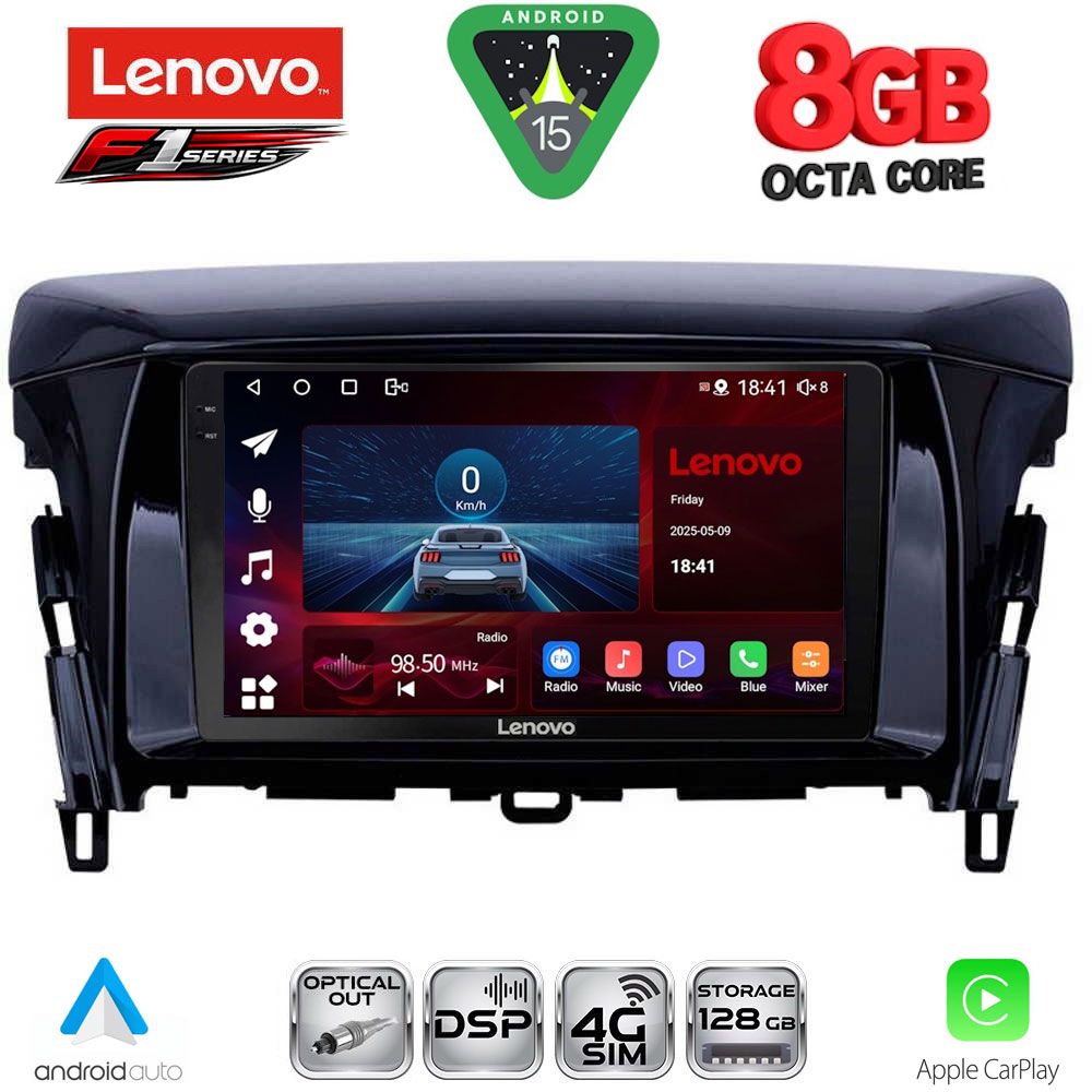 LENOVO SSR 10432_CPA (9inc) MULTIMEDIA TABLET for MITSUBISHI ECLIPSE CROSS mod. 2018-2026 LENOVO SSR 10432_CPA (9inc) MULTIMEDIA TABLET for MITSUBISHI ECLIPSE CROSS mod. 2018-2026