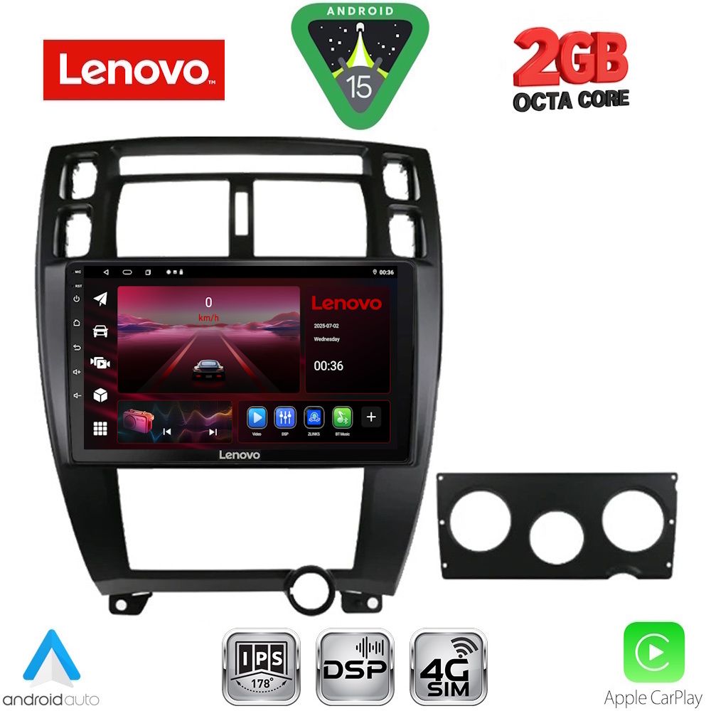 LENOVO LVF 5241BL_CPA (10inc) MULTIMEDIA TABLET for HYUNDAI TUCSON mod. 2004-2010 (BLACK) LENOVO LVF 5241BL_CPA (10inc) MULTIMEDIA TABLET for HYUNDAI TUCSON mod. 2004-2010 (BLACK)