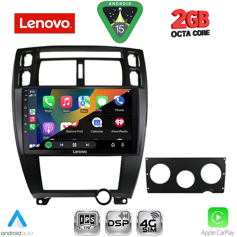 LENOVO LVF 5241BL_CPA (10inc) MULTIMEDIA TABLET for HYUNDAI TUCSON mod. 2004-2010 (BLACK) LENOVO LVF 5241BL_CPA (10inc) MULTIMEDIA TABLET for HYUNDAI TUCSON mod. 2004-2010 (BLACK)