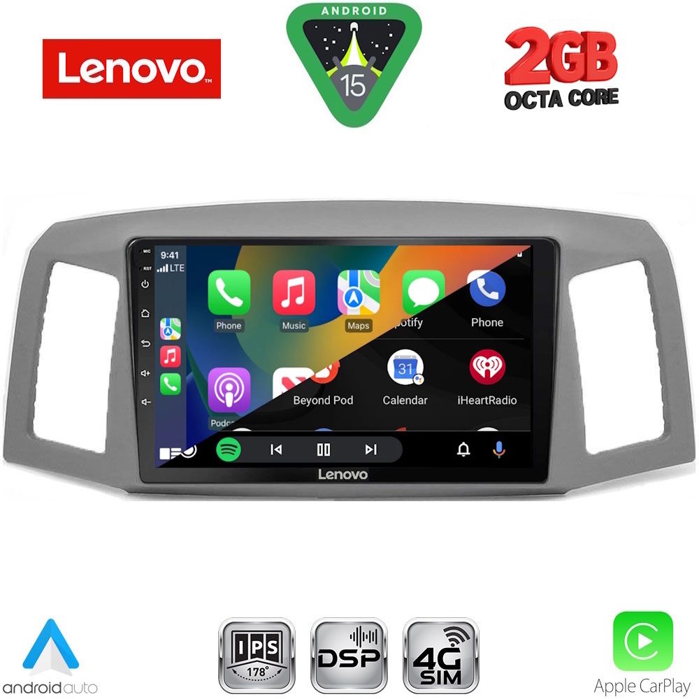 LENOVO LVF 5281_CPA (10inc) MULTIMEDIA TABLET for JEEP GRAND CHEROKEE mod. 2005-2007 LENOVO LVF 5281_CPA (10inc) MULTIMEDIA TABLET for JEEP GRAND CHEROKEE mod. 2005-2007