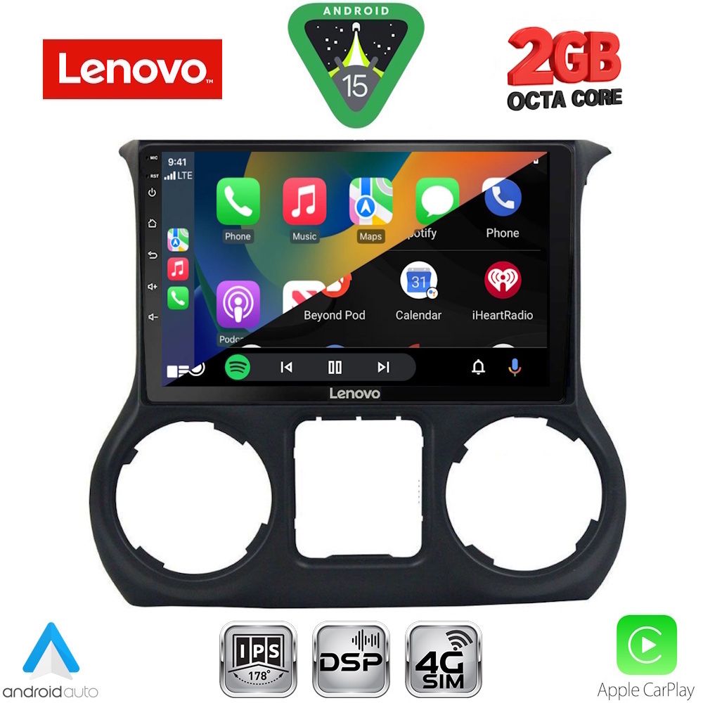 LENOVO LVF 5295_CPA (10inc) MULTIMEDIA TABLET for JEEP WRANGLER mod. 2011-2014 LENOVO LVF 5295_CPA (10inc) MULTIMEDIA TABLET for JEEP WRANGLER mod. 2011-2014