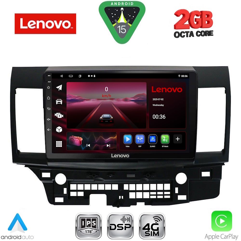 LENOVO LVF 5434_CPA (10inc) MULTIMEDIA TABLET for MITSUBISHI LANCER mod. 2008-2017 LENOVO LVF 5434_CPA (10inc) MULTIMEDIA TABLET for MITSUBISHI LANCER mod. 2008-2017