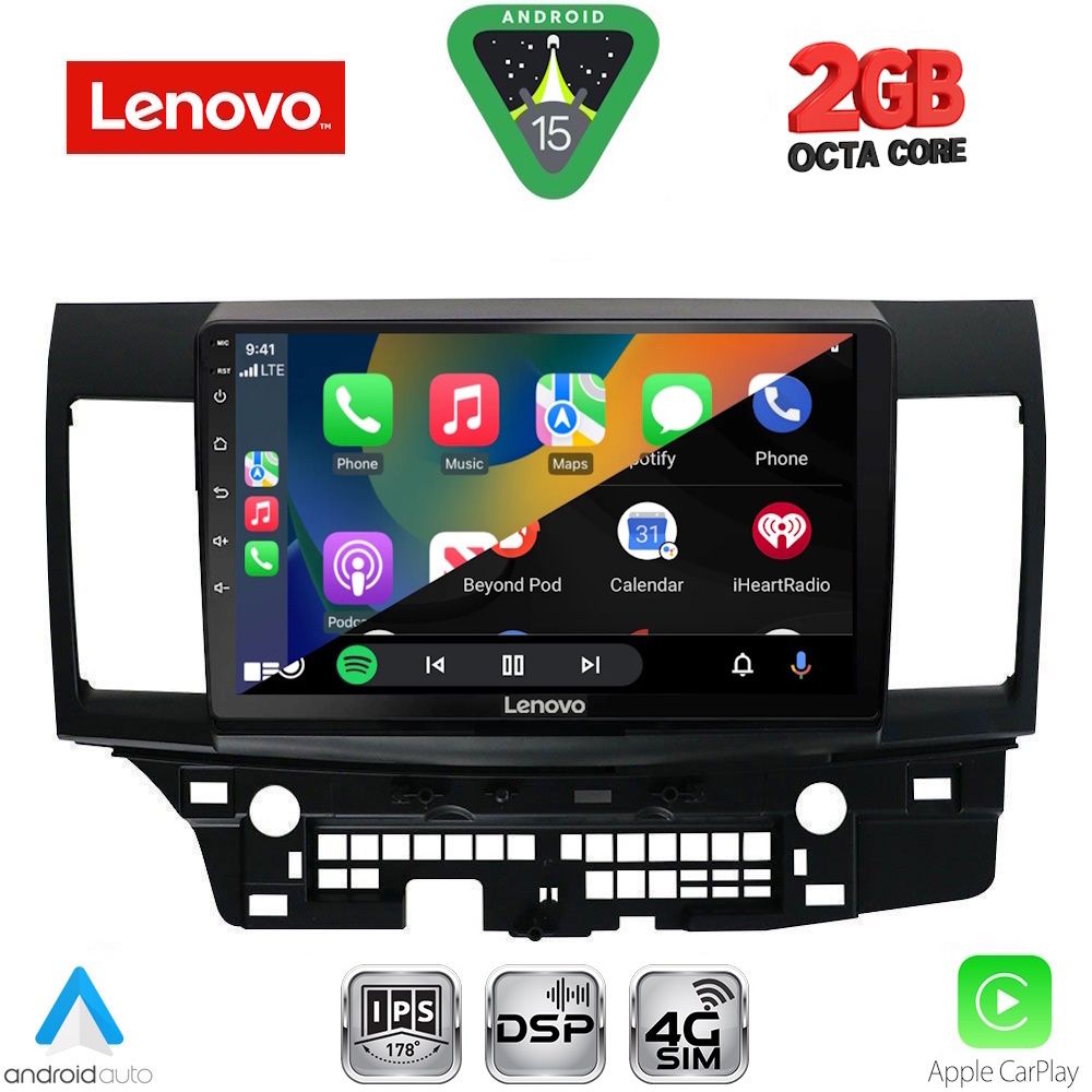 LENOVO LVF 5434_CPA (10inc) MULTIMEDIA TABLET for MITSUBISHI LANCER mod. 2008-2017 LENOVO LVF 5434_CPA (10inc) MULTIMEDIA TABLET for MITSUBISHI LANCER mod. 2008-2017