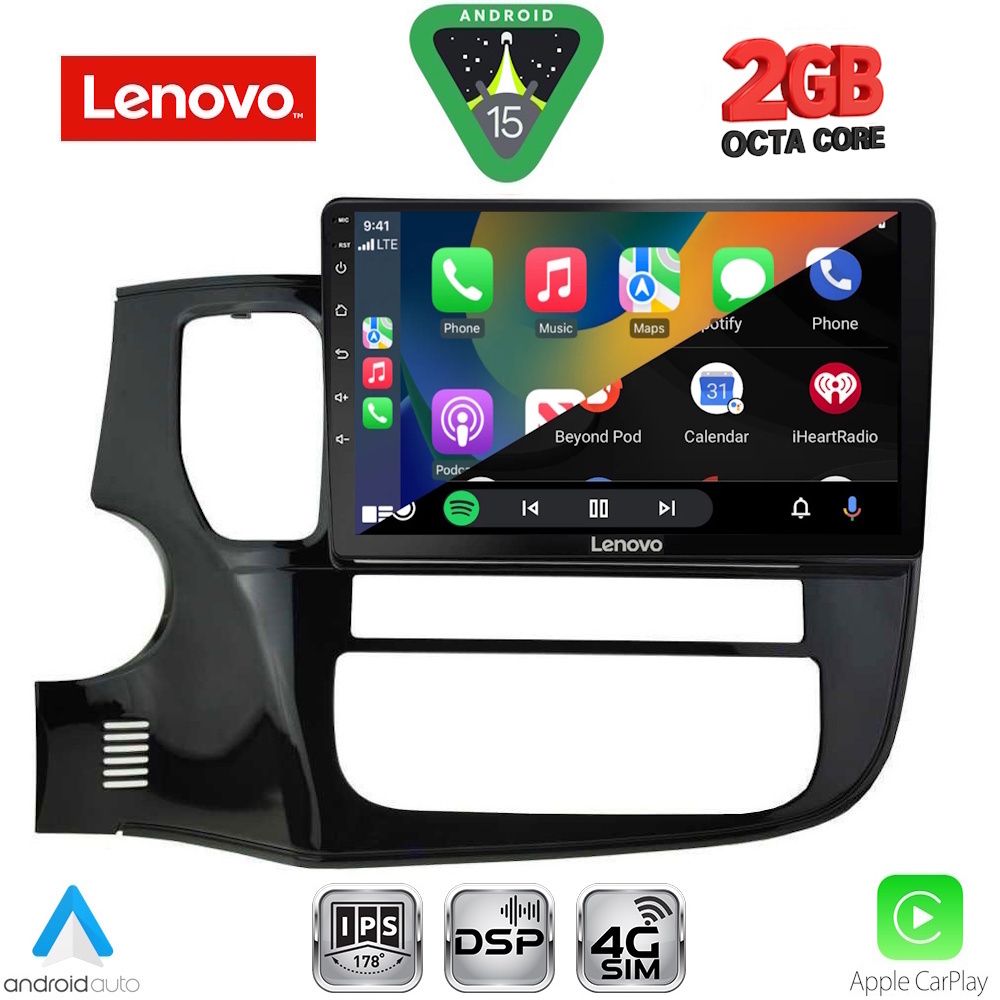 LENOVO LVF 5443_CPA (10inc) MULTIMEDIA TABLET for MITSUBISHI OUTLANDER mod. 2013-2020 LENOVO LVF 5443_CPA (10inc) MULTIMEDIA TABLET for MITSUBISHI OUTLANDER mod. 2013-2020